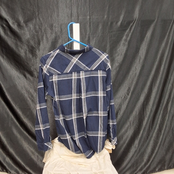 Christopher & Banks Plaid Color Long Sleeve T Shirt  Size Medium - Picture 5 of 12